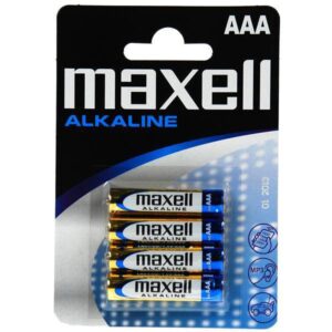 Bateri / 1.5V / AAA / Paketim 4 / Maxell