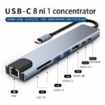HUB Type C / HDMI + LAN + SD Card + Type C / NoName