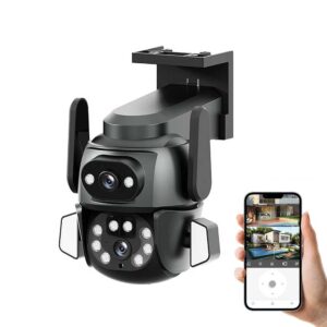 Kamer WiFi e jashtme / 2x4MP / 4mm / 20m FC / Mic + Boks / XO-CR04