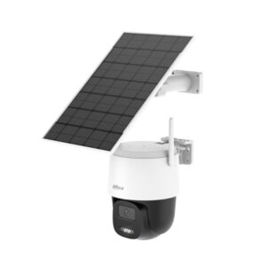 Kamer WiFi 6 me panel diellor / 5 MP / 3.6mm / 30m / Mic / Boks / Sirene + Drita / Dahua BP5E