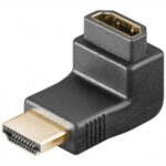 Adaptor / HDMI F - HDMI M / 90° / Mix
